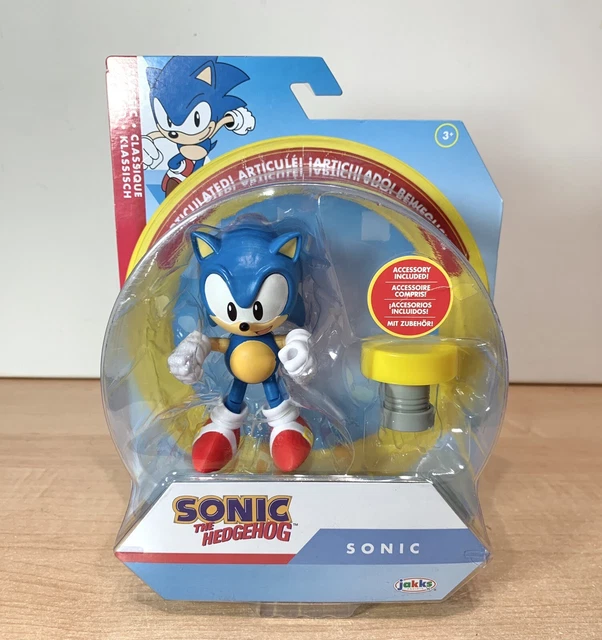SONIC THE HEDGEHOG Sonic Articulated Figure 4 Inch Tall Jakks 2022 New ...