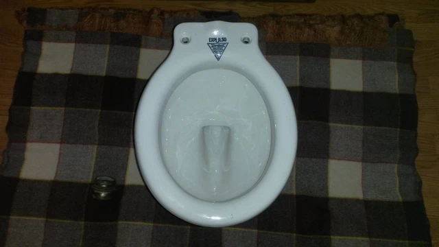 1919 "Standard" Expulso Toilet Bowl Only, Antique, Used, Vintage, Near Perfect! 2