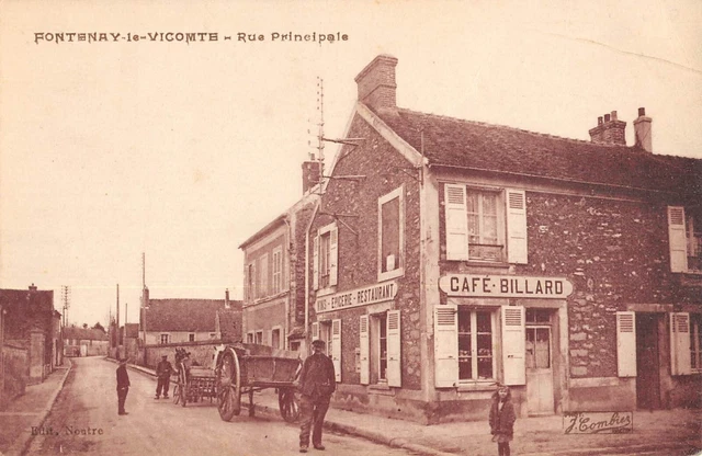 CPA Ancienne 91 COURCELLE - La Ferme Du Restaurant Dupoux - Vaches - Années 1910