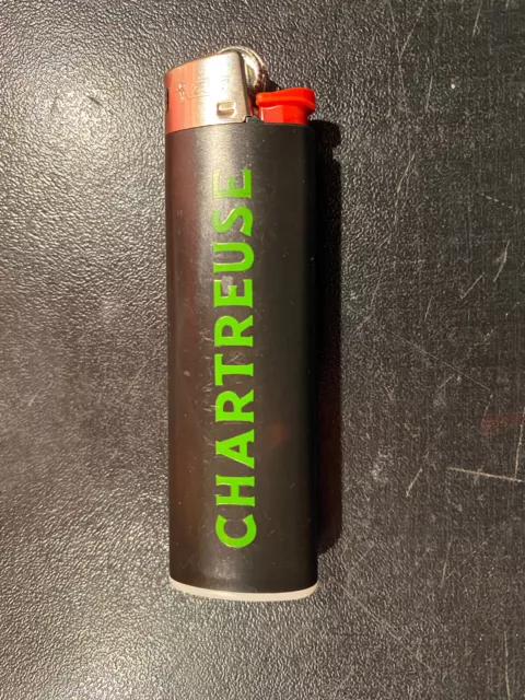 Grande CHARTREUSE Liqueur Alcool Plantes Briquet Bic Publicitaire Neuf French