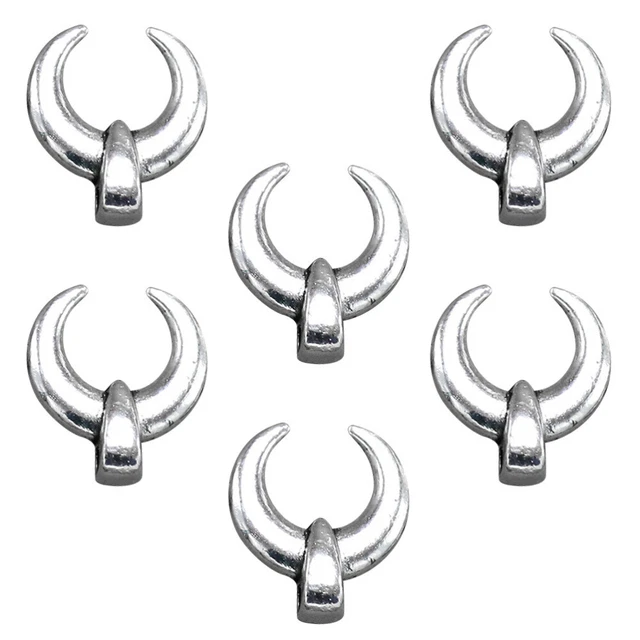 100 stücke Legierung Ox Hörner Anhänger Charme DIY Schmuckherstellung Zubehör
