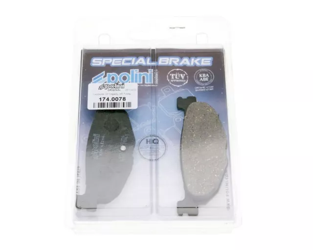 Brake pads / brake blocks POLINI organic for Yamaha Majesty 400, T-Max 500