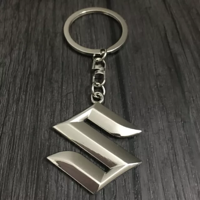 3D All Metal Car Alloy Car Logo Metal Keychain Key Ring for Suzuki
