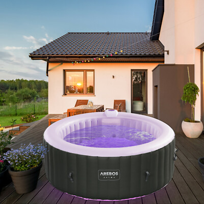 AREBOS Piscine Spa Pool Spa Gonflable Spa & Bien-être intérieur et extérieur 