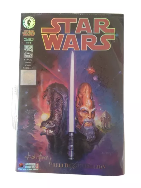 STAR WARS PRELUDE TO REBELLION #1 Foil COVER DARK HORSE 1998 Signed by Ken Kelly