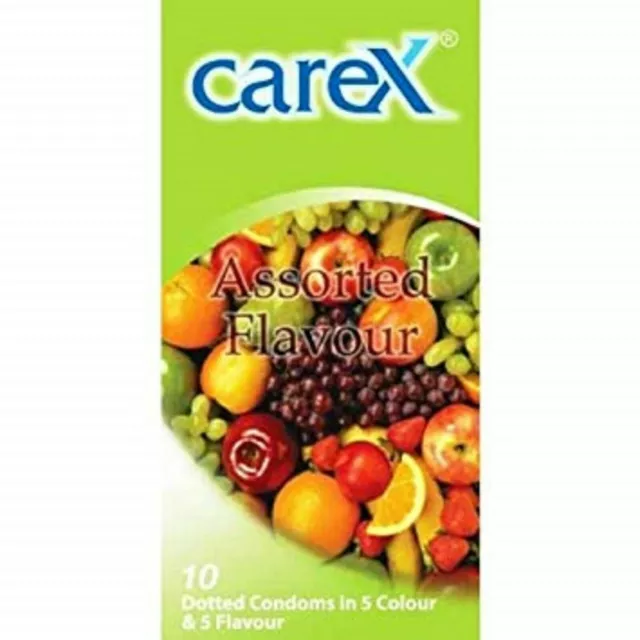 100 Pcs Carex Saveur Assortie Préservatif À Pois Livraison Gratuite Dans Le...