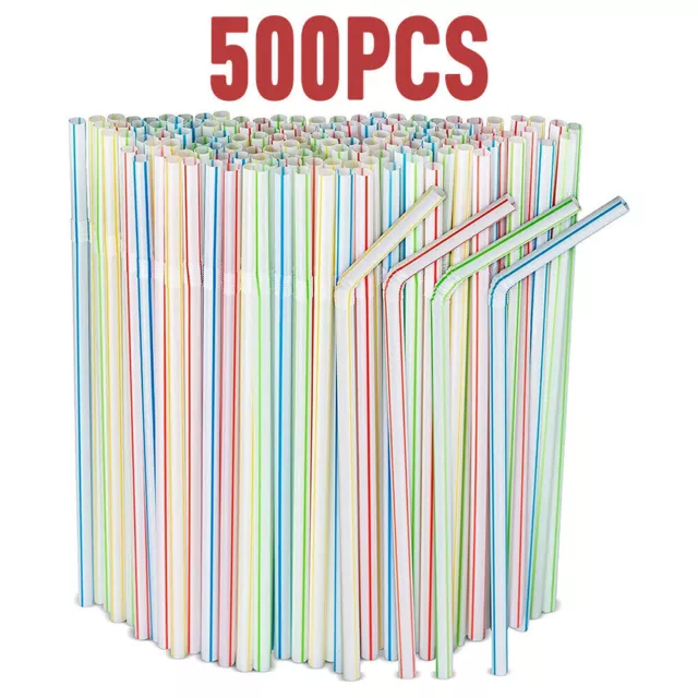 upto 2000pcs black&colorfull Bendable Straws Drinking Straw Plastic Straw Party