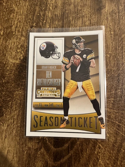 2015 Panini Contenders   Ben Roethlisberger #57 Pittsburgh Steelers
