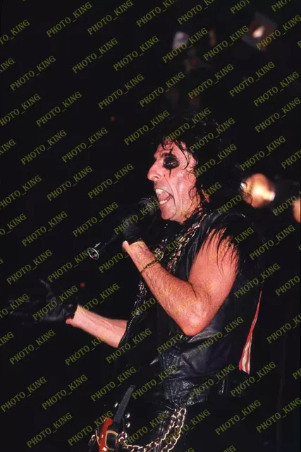 ALICE COOPER LIVE IN CONCERT Performing 1986 ORIGINAL RARE 35MM Color Slide LV37