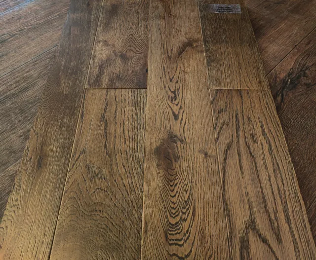 14mm Black Wash Engineered Oak Wood Flooring "SAMPLE"