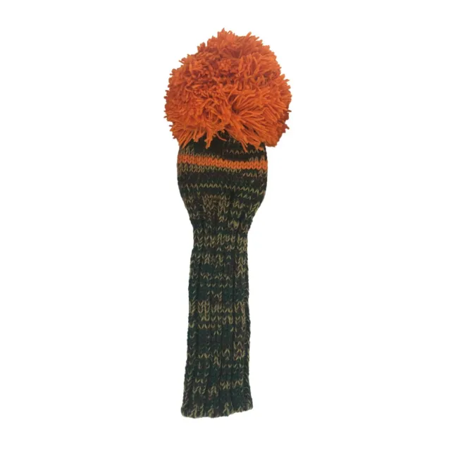 Sunfish camo and orange knit wool driver golf headcover