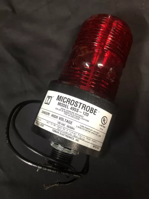 New Tomar Electronics 495S-120 Red Microstrobe 120Vac 50/60Hz