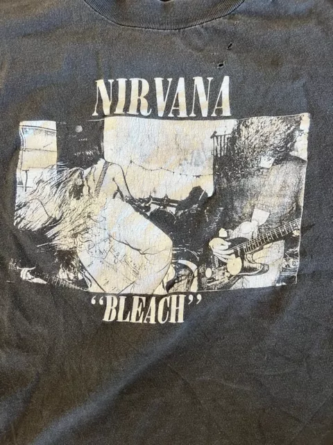 ORIGINAL 1989 NIRVANA Bleach SUB POP T-Shirt vtg 80s vestibule fudge packin  M/L $1,999.99 - PicClick