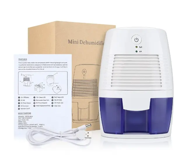 mini  portable dehumidifier | air purifier | damp & mould prevention | USB 500ml