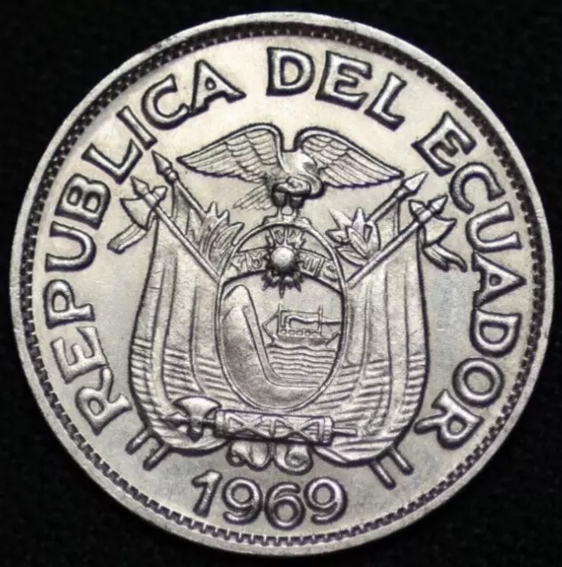 ECUADOR ~ 1969~ 20 Centavos ~ Quality World Coin (1 COIN ONLY) ☘️V - #687 ☘️