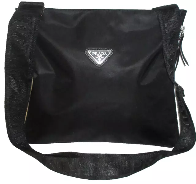 Prada Nylon Tessuto Shoulder Crossbody Black Satchel  Very nice!.