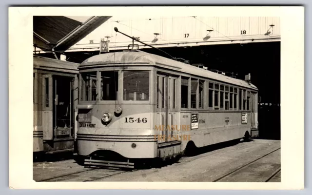 C.1950 RPPC LOS ANGELES RAILWAY W LINE TROLLEY YELLOW CAR CA PHOTO Postcard P46