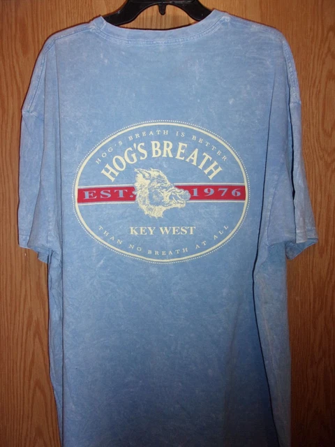 KEY WEST HOG'S BREATH blue XL t shirt KEY WEST HOG'S BREATH blue XL t shirt