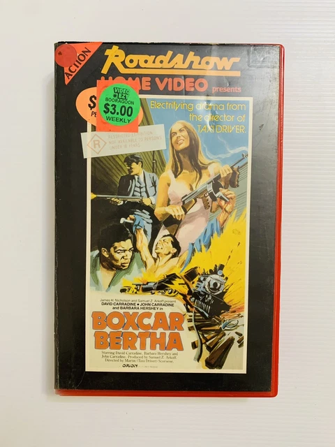 Boxcar Bertha - Roadshow -  VHS Movie Video Cassette Tape