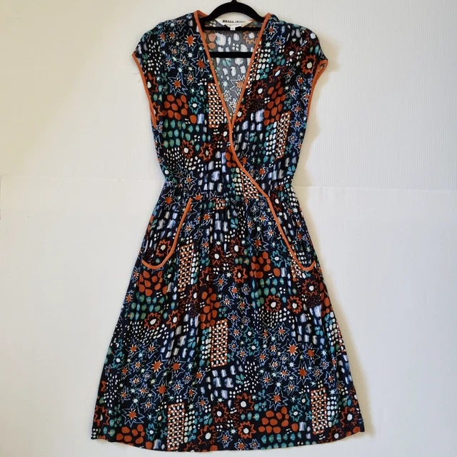 GORMAN X MONIKA Forsberg Dress Size Star Parade Knee Length Faux