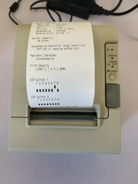 Epson TM-T88 Cream Thermal POS Till Receipt Printer