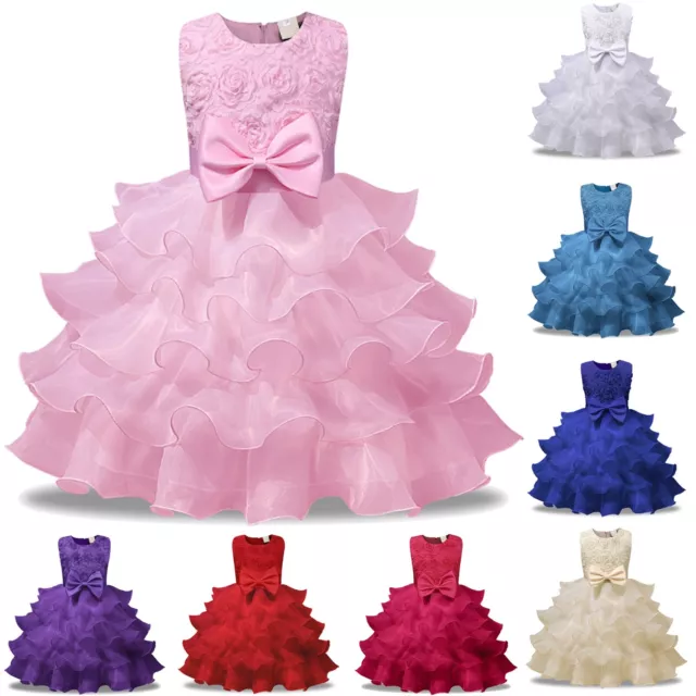 Vestito Damigella Cerimonia Abito Bambina Girl Party Bridesmaid Dress CDR086