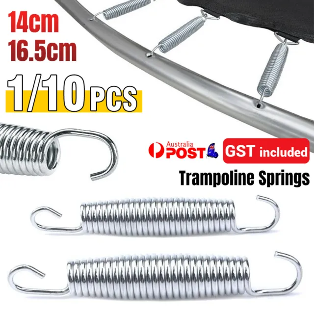10PCS 14/16.5cm Trampoline Steel Springs Replacement Repair Spring Accessories