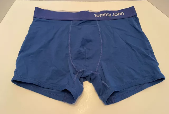 Tommy John Cool Cotton Trunks Boxer Briefs Men's Underwear Blue Size M