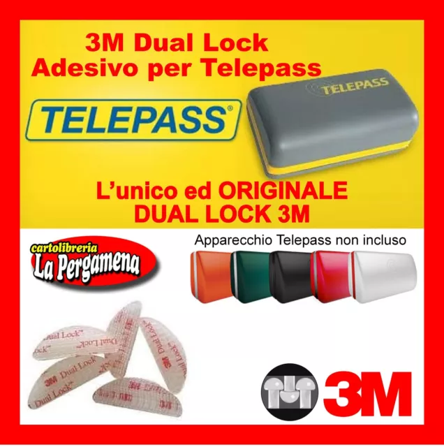 2 PZ ADESIVI Telepass Dual Lock 3M per Telepass Navigatori cellulari  ORIGINALI EUR 2,00 - PicClick IT
