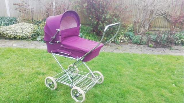 1980'S VINTAGE SILVER Cross Pram and Stroller 208.70 - PicClick UK