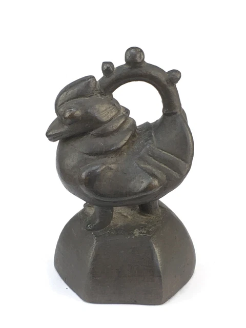 LARGE Southeast Asia Bronze Opium Weight 3.75+ Pounds 1700 Grams 4.75" High