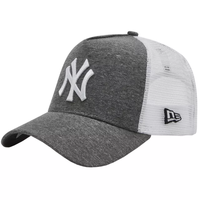 Cap Herren, New Era Jersey Ess 9FORTY New York Yankees Trucker Cap, Grau