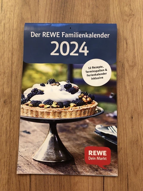 REWE WAND-KALENDER* 2024* Familienkalender* Familienplaner