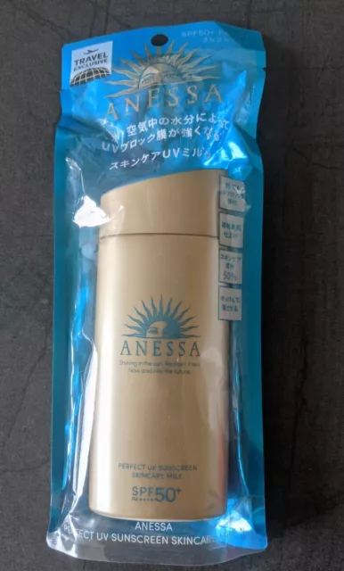 Shiseido Anessa Perfect UV Sunscreen Skincare Milk SPF 50+ PA++++ 90ml OVP