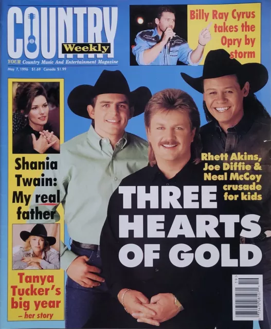 RHETT AKINS / JOE DIFFIE / NEAL McCOY May 1996 COUNTRY WEEKLY Magazine SHANIA T.