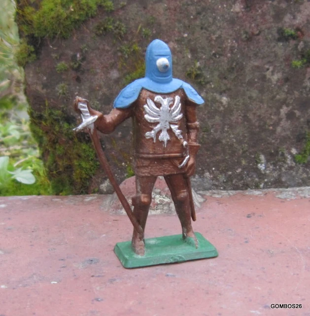 Figurine Starlux Chevalier – Moyen Âge, Soldat Cavalerie, Plastique Peint, France