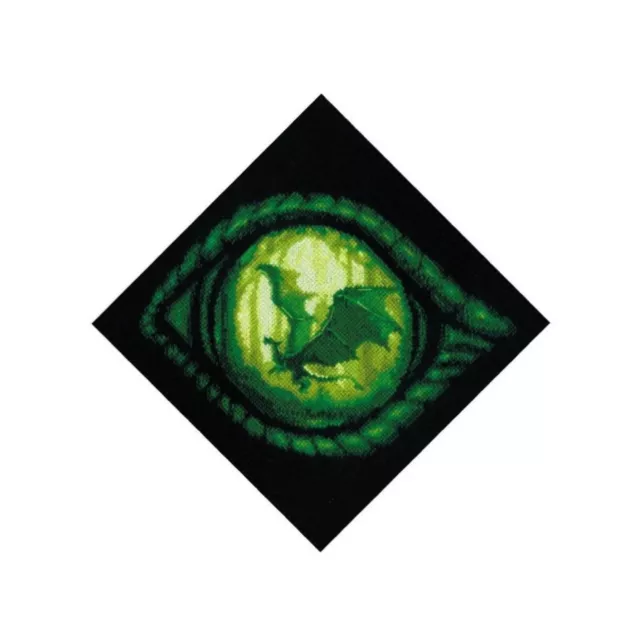 Kit point de croix,  point compté  RIOLIS 2162  Œil de dragon  20x20 cm