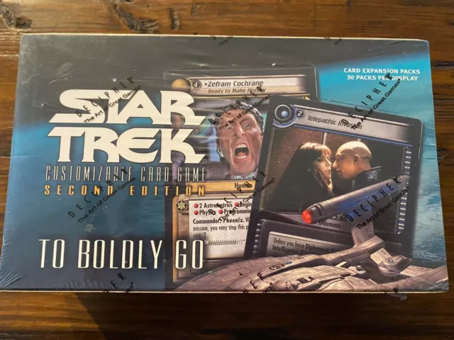 Star Trek CCG 2E TO BOLDLY GO SEALED BOOSTER BOX Decipher