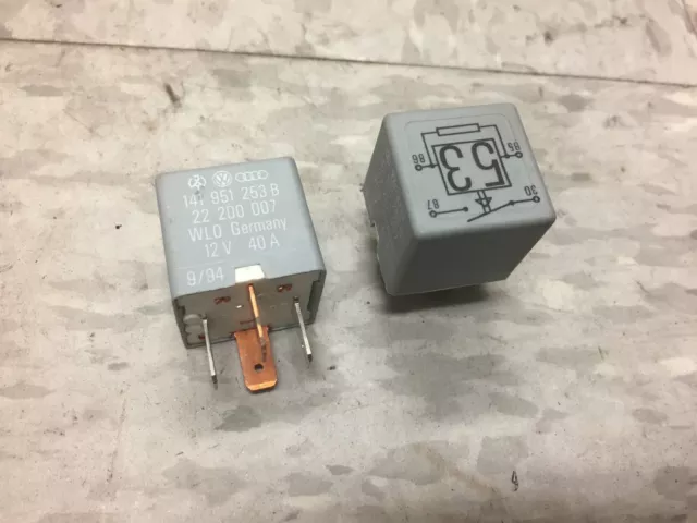 2 x VW GTI / Audi / Porsche 911 964 993 Multi Purpose Relay 53 141.951.253.B