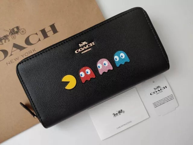COACH LONG WALLET Pac Man Limited quantity Round zipper Mint cond Japan New 112.00 PicClick UK