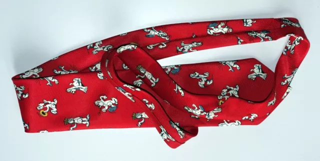 Très rare cravate Gai-Luron Gotlib chien Média-Mode 1996 soie état neuf