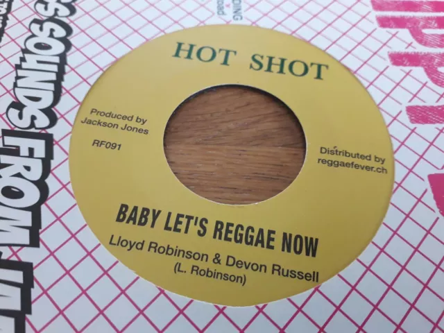 Lloyd Robinson & Devon Russell , Baby Let's Reggae Now , 7" Hot Shot