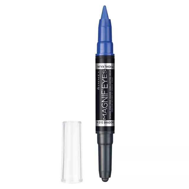 Rimmel London Magnif'Eyes Duo Pen Eyeshadow Eyeliner Stick Eye Dark Side Of Blue