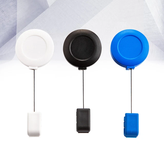 3 Pcs Porte-badge Support D'identification De Lanière Longes Rétractables Cordon
