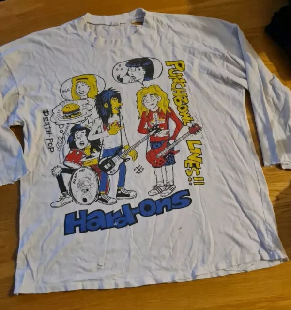 Vintage Early 90s HARD ONS Punchbowl Lives Tour Tshirt