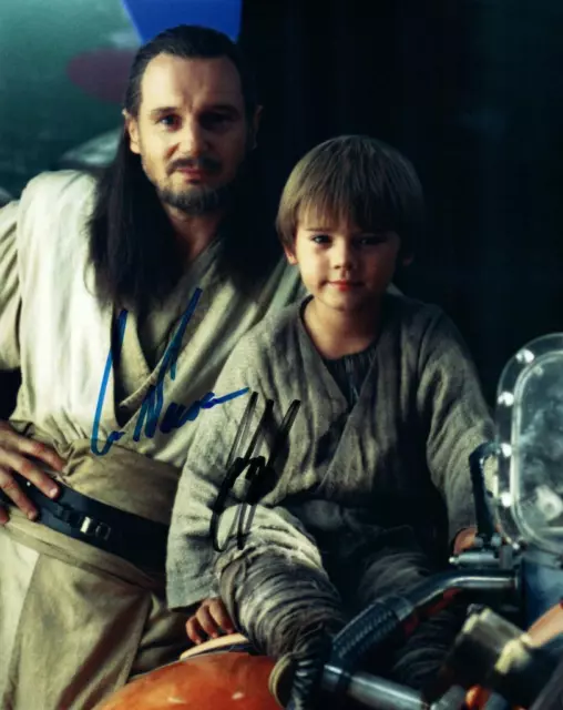 Jake Lloyd Liam Neeson Signed 8x10 Photo with COA great looking autographed Pic