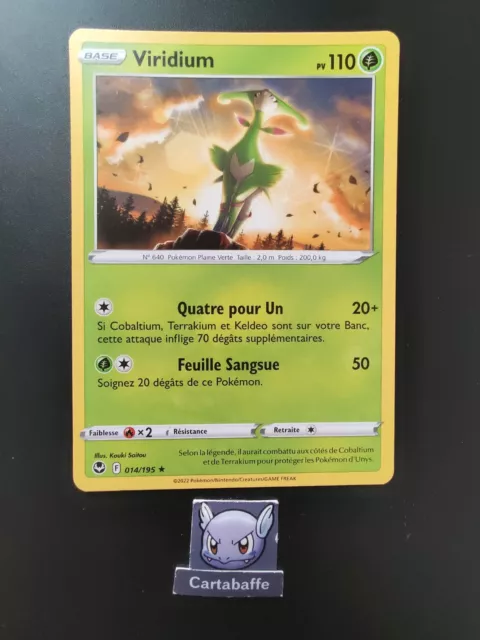 Carte Pokémon Viridium 014/195 Rare EB12 Tempête Argentée NEUF