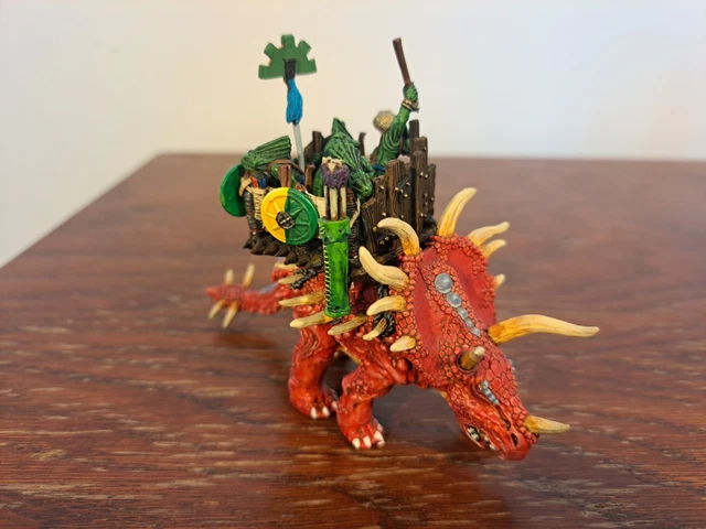 Citadel Riding Lizard WARHAMMER FANTASY LIZARDMEN Stegadon Metal 1999 Citadel £40.24 ...