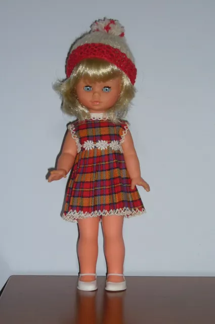 BAMBOLA MIGLIORATI BIONDA VINTAGE DOLL POUPPE MUNECA anni '70 30 cm