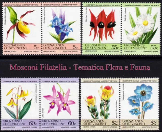 Grenadines of St. Vincent - 1984 - Flora - serie completa - nuova (MNH)